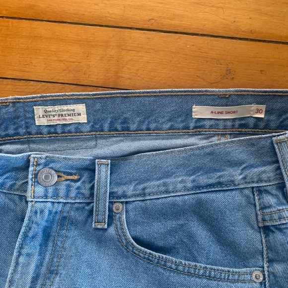 RARE Levi’s A-Line Short Panel Chevron Two Tone - Picture 4 of 6